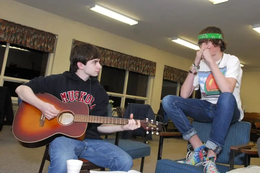 Playing music